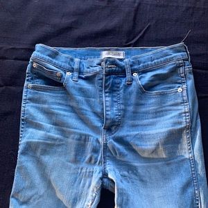 Madewell stretchy jeans “10” high riser skinny skinny